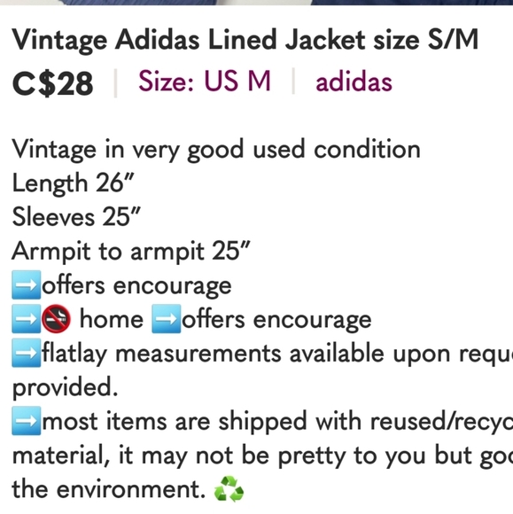 Vintage Adidas Lined Jacket Windbreaker 90s S/M Gender Neutral - Picture 3 of 10